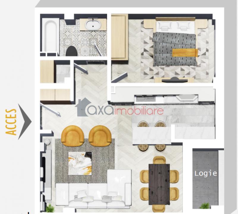 Apartament 2 camere de vanzare in Cluj-Napoca, cartier Marasti