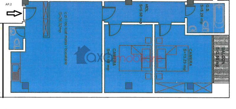 Apartament 3 camere de vanzare in Cluj-Napoca, cartier Centru